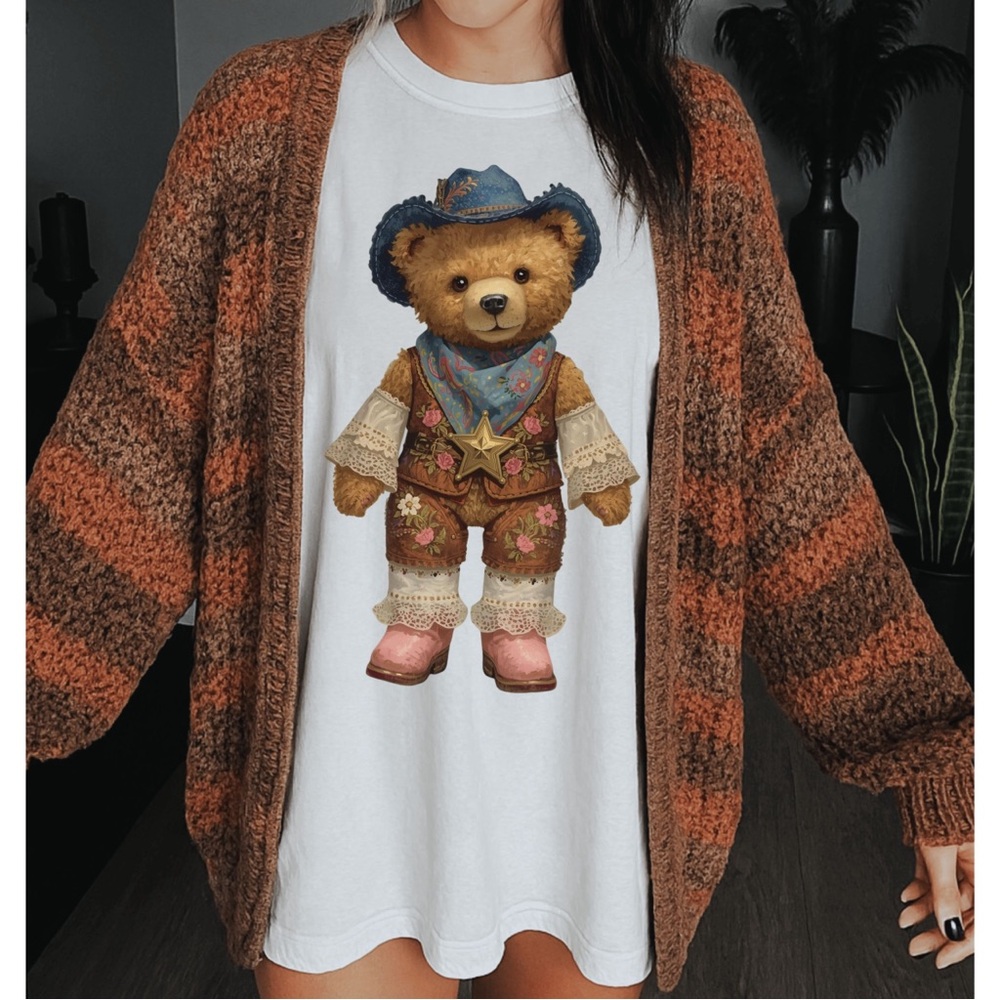 Digital Design Boho Teddy Bears Collection Preview - printable art for crafting